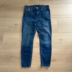 MOTHER The Looker Ankle Indigo Skinny Jeans Size 32